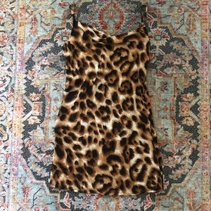 Cheetah print mini slip dress forever 21